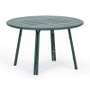 kovovy bistro stul vento prumer 80 cm pro venkovni pouziti zelena 125291