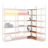 interierovy regal s laminovanymi policemi rohovy buk 35525