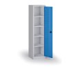 uzka policova dilenska skrin 4 police 1950 505 500 mm modre dvere 139798
