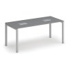 jednaci stul primo square 180x80 cm grafit 2x stolni zasuvka typ i stribrna 127164