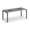 jednaci stul primo square 180x80 cm grafit 2x stolni zasuvka typ i cerna 127171