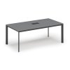 jednaci stul primo invitation 200x100 cm grafit stolni zasuvka typ ii cerna 127227