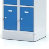 satni skrinka s uloznymi boxy na soklu 8 boxu 1920 x 600 x 500 mm cylindricky zamek sede dvere 125777