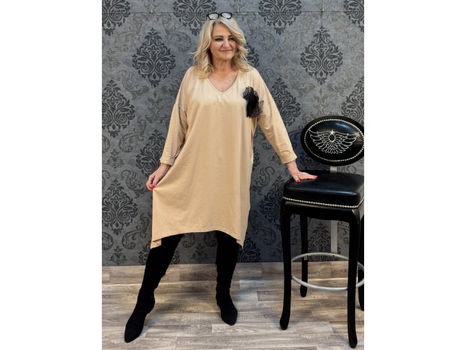 ŠATY TRIXI béžové