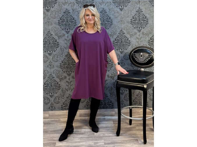 šaty RŮŽA fialové