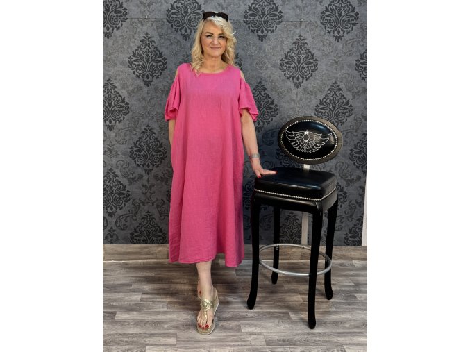 ŠATY GABRIELA fuchsie PLUS SIZE