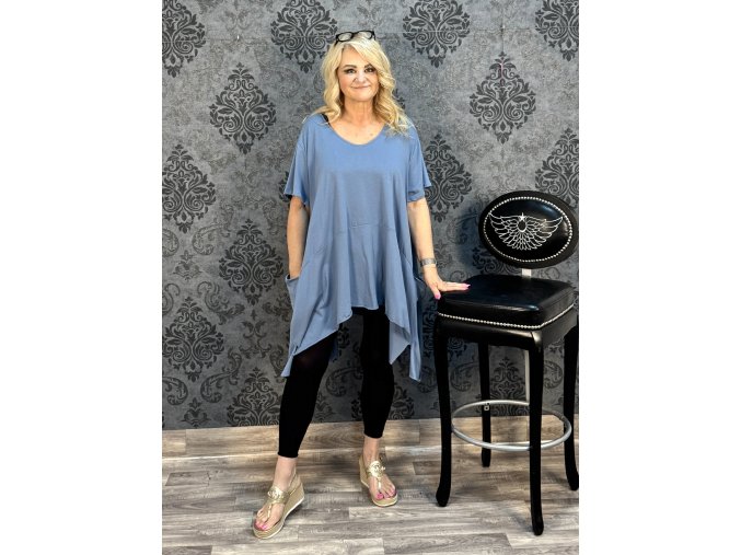 TUNIKA PAMELA jeans modrá