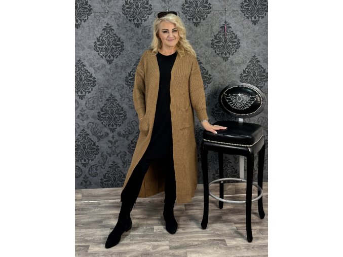 MAXI KARDIGAN ANKARA camel