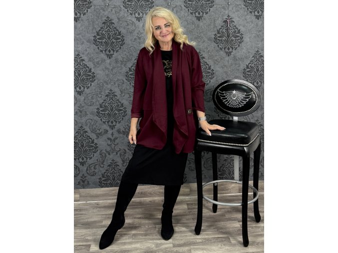 MAXI-SAKO MERYEM vínové