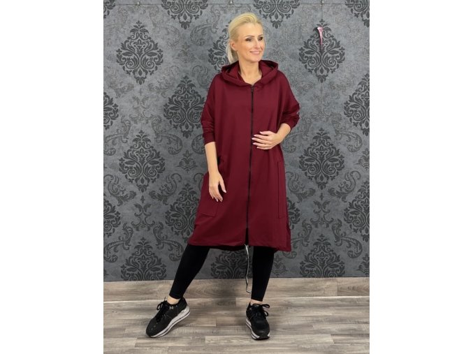 KABÁTEK BASENTO vínový