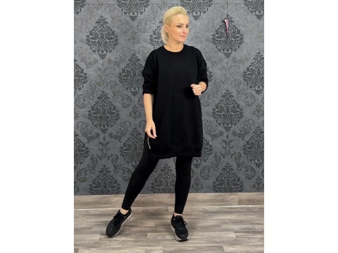 MIKINO-ŠATY MONA černé vel.1