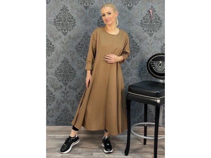 ŠATY MADELEINE camel