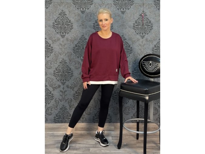 MIKINA KAYA vínová