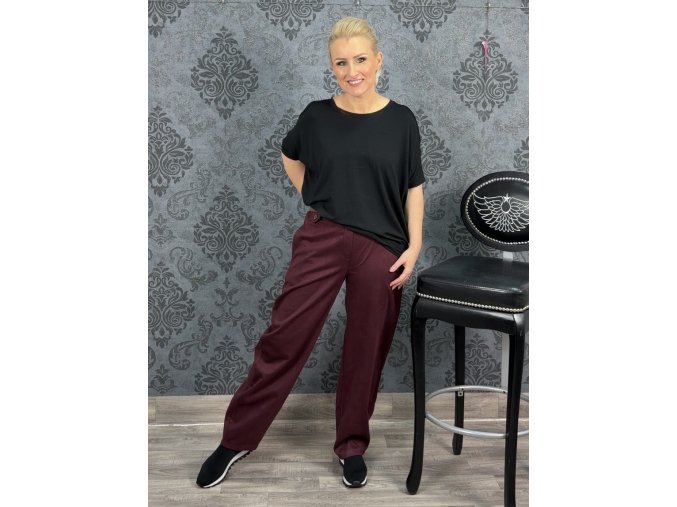 Kalhoty JACOPO vínové