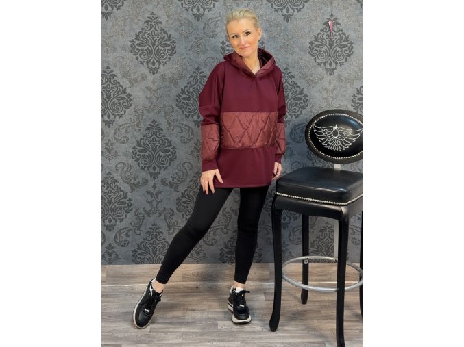 MIKINA BAGNO vínová