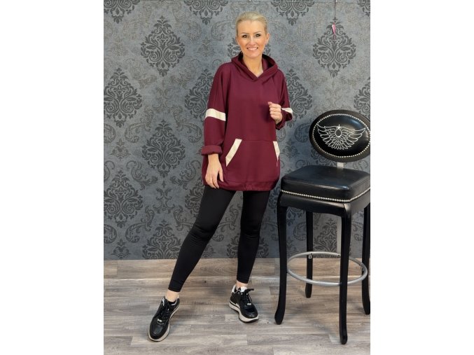 MIKINA RAGAZZA vínová