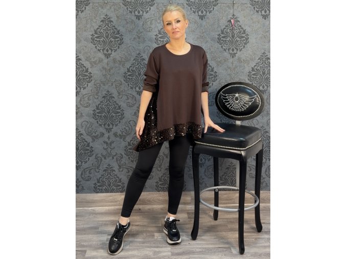 TUNIKA NONNA hnědá