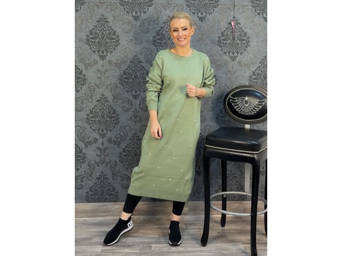 ŠATY AMANDA pistácie