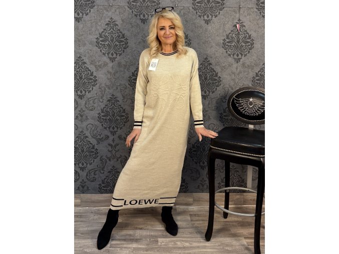 ŠATY TICINO béžové