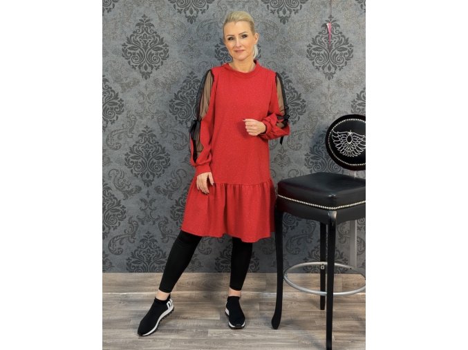 ŠATY MEDA červené