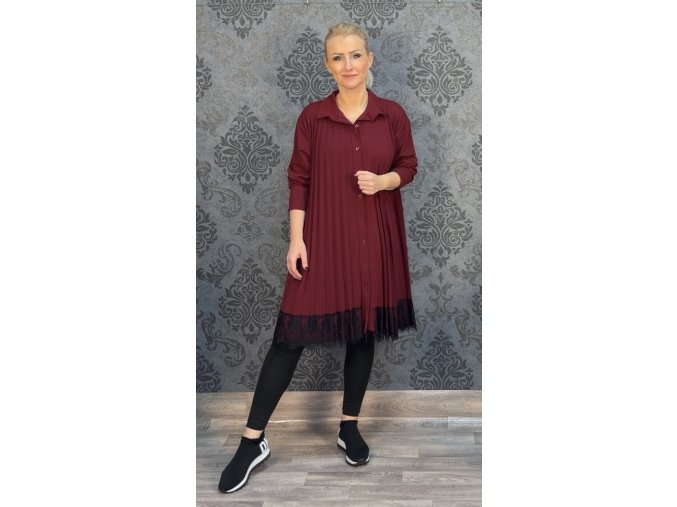 ŠATY SVRATKA vínové