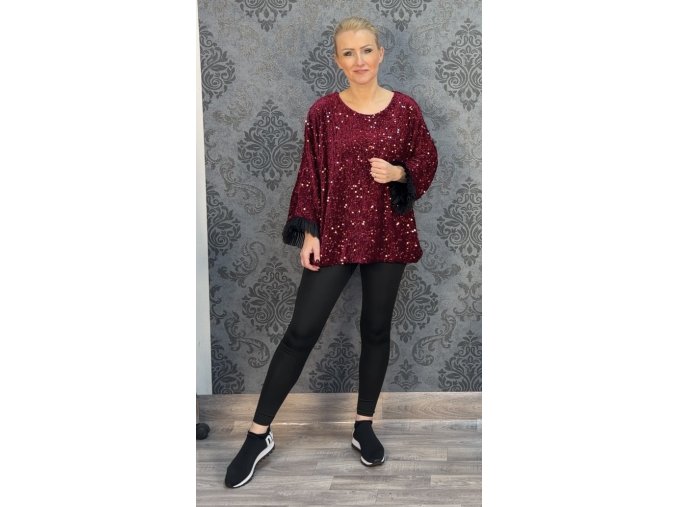 TUNIKA ROKYTKA vínová