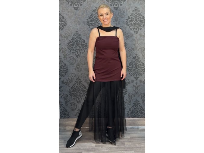 ŠATY NEŽÁRKA vínové