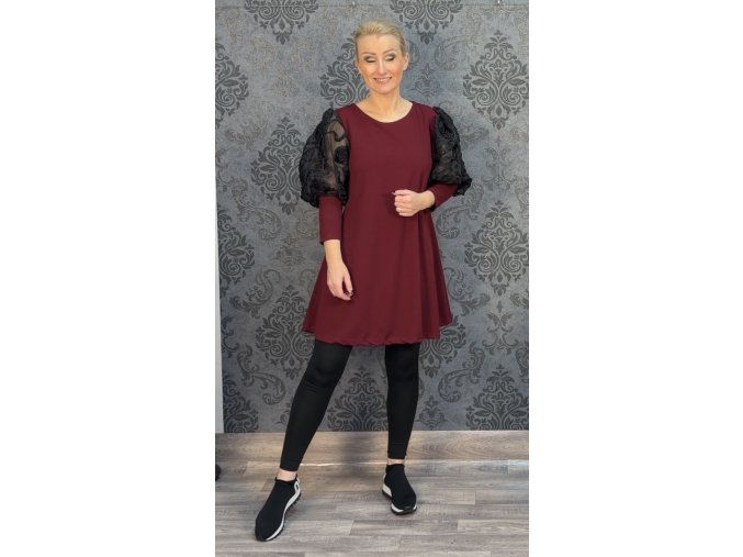 ŠATY METUJE vínové