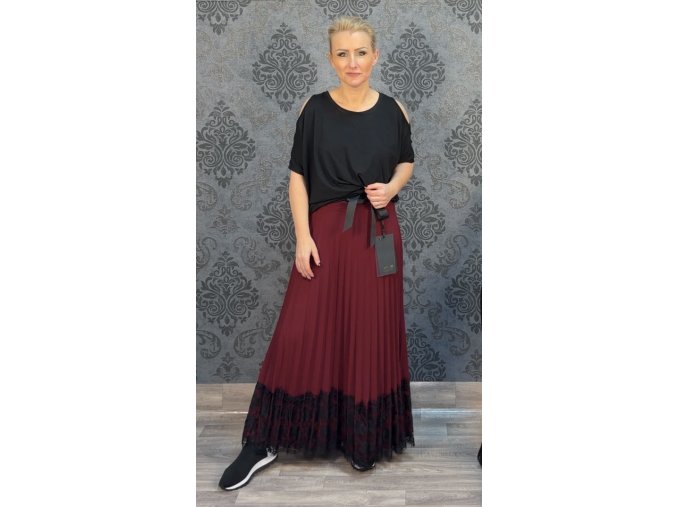 SUKNĚ OPAVA vínová