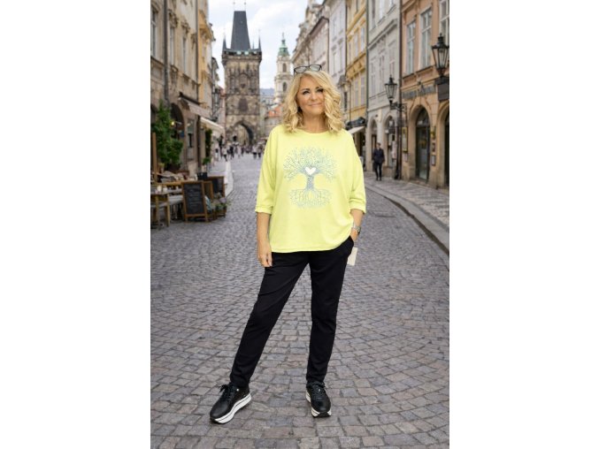 MIKINA POMPO žlutá