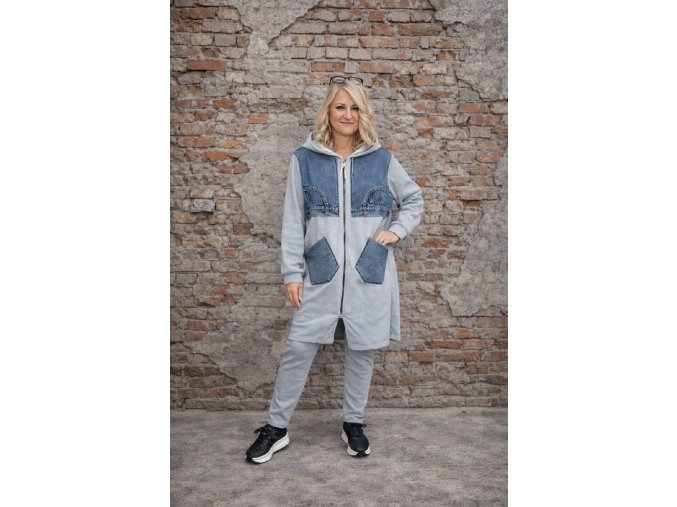 KABÁTEK BENITO šedivý