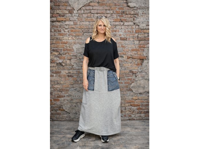 SUKNĚ AGRIPINA šedá