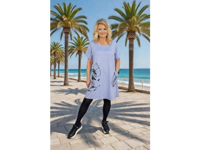 ŠATY LUISA světle modré