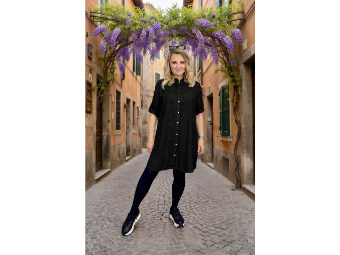 KOŠILO-ŠATY ANTONELLA černá
