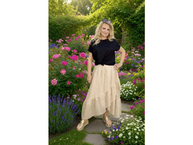 SUKNĚ ROSA béžová