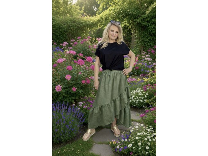 SUKNĚ ROSA khaki