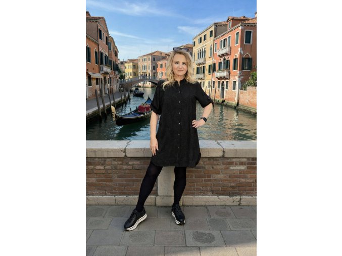 KOŠILO-ŠATY BIANCA černá