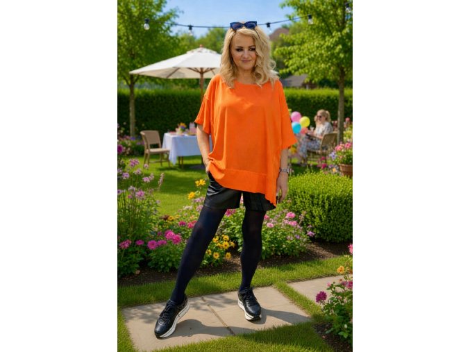 MIKINA RŮŽE orange