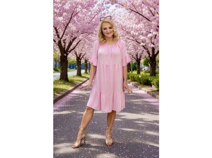 ŠATY ISEA sv. růžové