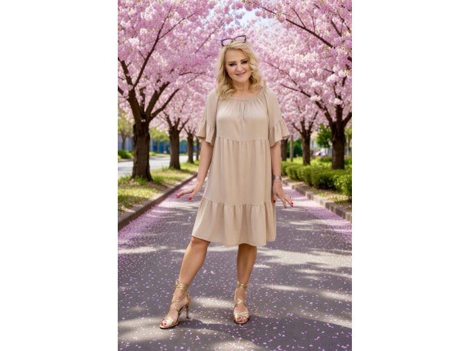 ŠATY ISEA béžové