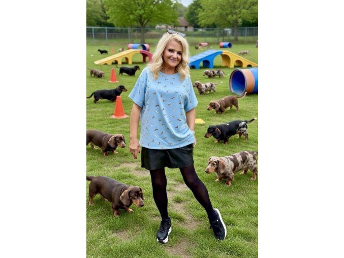 TRIČKO JEZEVČÍK světle modré