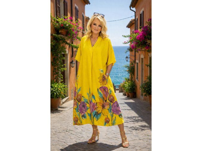 ŠATY ČAROIT žluté