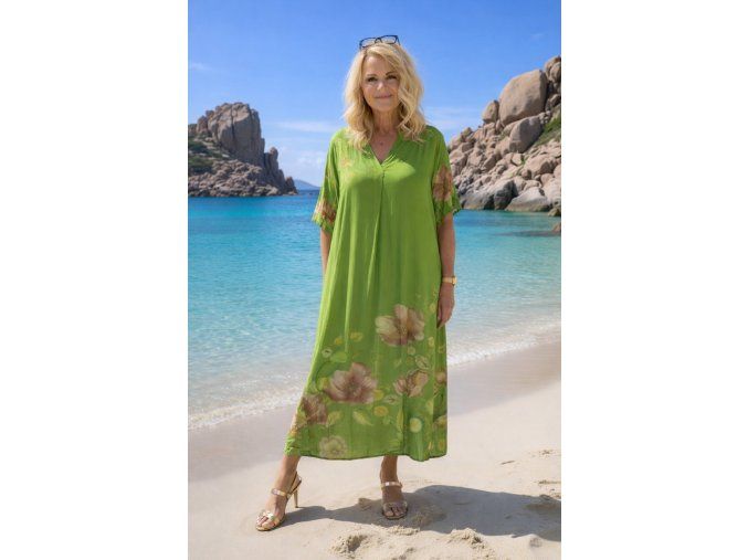 ŠATY GRANÁT zelené