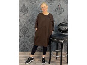 ŠATY VERA hnědé