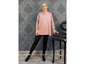 MIKINA STROM ŽIVOTA pudrová