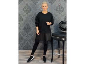 MIKINO - ŠATY SOLE černé