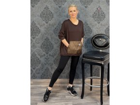 MIKINA FIORE hnědá