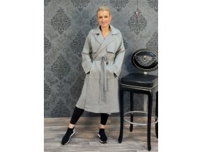 TRENČKOT KAMIL šedý