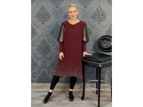 ŠATY ŽOFIE vínové