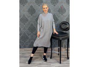 SVETROVÉ ŠATY MIA šedé